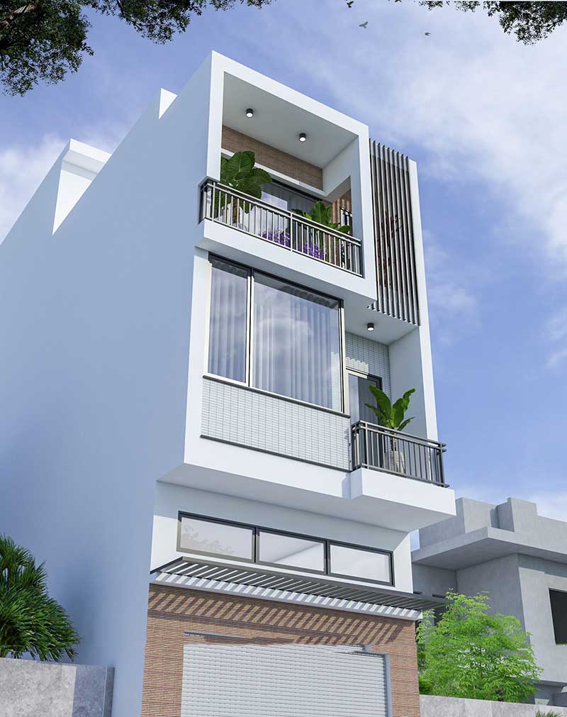 Thiết kế nhà phố 5x23m tại Yên Lạc – Vĩnh Phúc