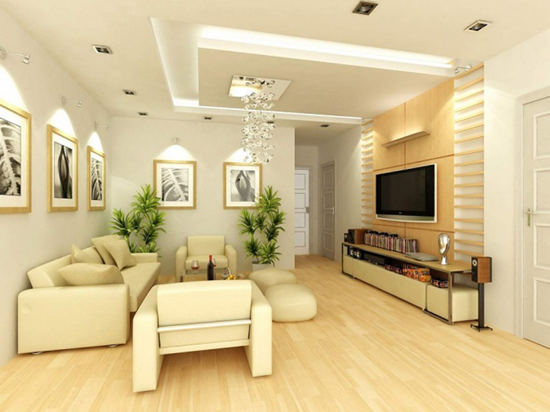 Màu sắc sáng trong thiết kế nội thất phòng khách hiện đại