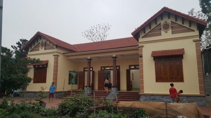 Thiết kế nhà vườn chữ U tại Vĩnh Phúc