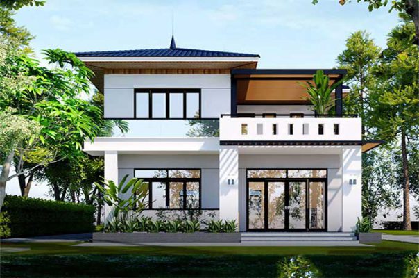 Top mẫu nhà 2 tầng mái ngói mới nhất tại Vĩnh Phúc