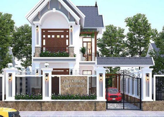 Phối cảnh nhà sân vườn 100m2 tại Vĩnh Phúc