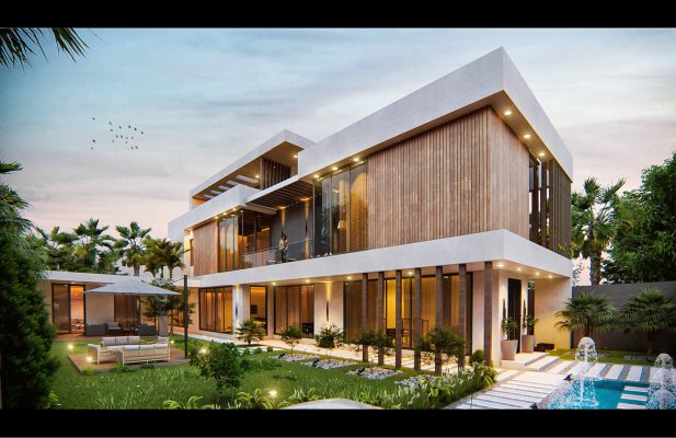 Biệt thự 2 tầng hiện đại 450m2