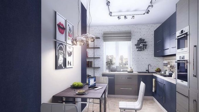 Thiết kế nội thất cực đẹp cho phòng bếp chung cư hiện đại
