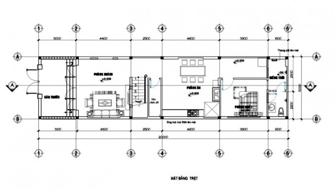 Nhà 2 tầng kiểu châu Âu 4 phòng ngủ