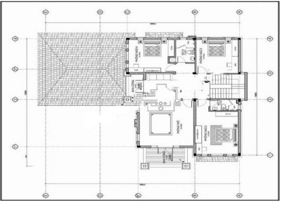 Nhà 2 tầng sân vườn phong cách Châu Âu 