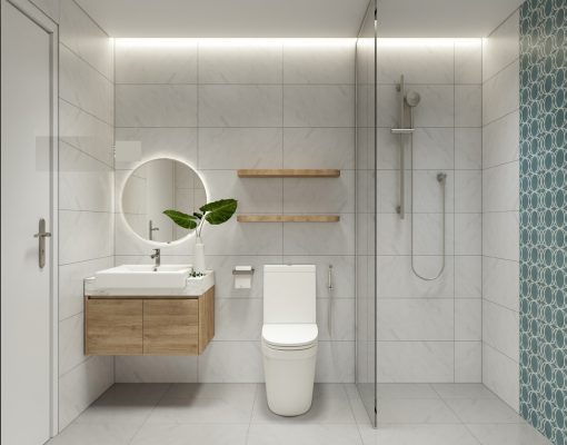 Nhà tắm cho chung cư hiện đại