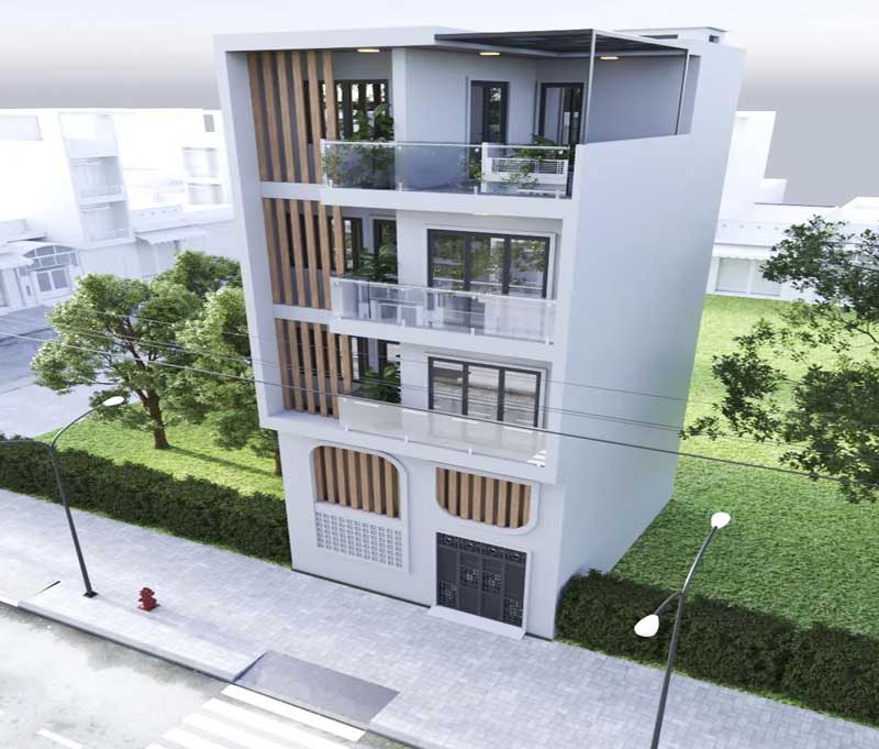 Thiết kế thi công nhà phố hiện đại Sóc Sơn Hà Nội
