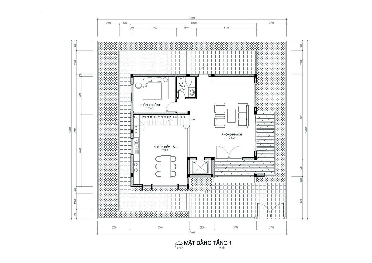 Thiết kế thi công nhà phố 9 x12m tại huyện Tam Đảo anh Sáng