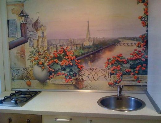 Những bức tranh hoa 3D nhã nhặn cho không gian phòng bếp ăn