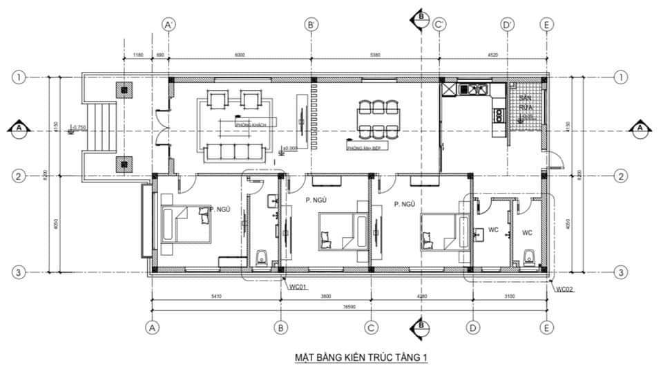 Mặt bằng công năng của mẫu nhà vườn mái nhật