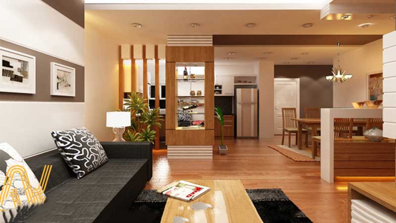 Dịch vụ thiết kế nội thất phòng khách gỗ công nghiệp tại Thái Nguyên