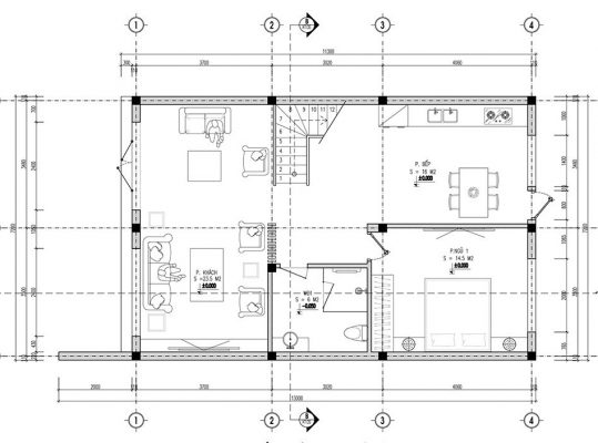 Bố trí công năng nhà phố 2 tầng