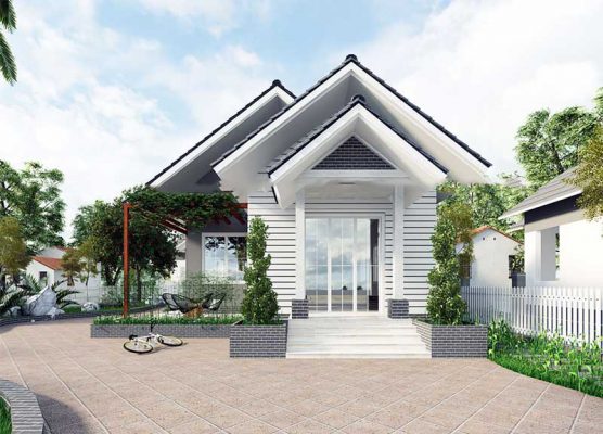 Thiết kế kiến trúc nhà vườn mái Thái tại Đại Từ Thái Nguyên