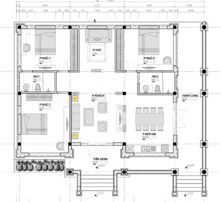 Mẫu nhà mái thái siêu đẹp 14x9,5m2 chỉ 450 triệu