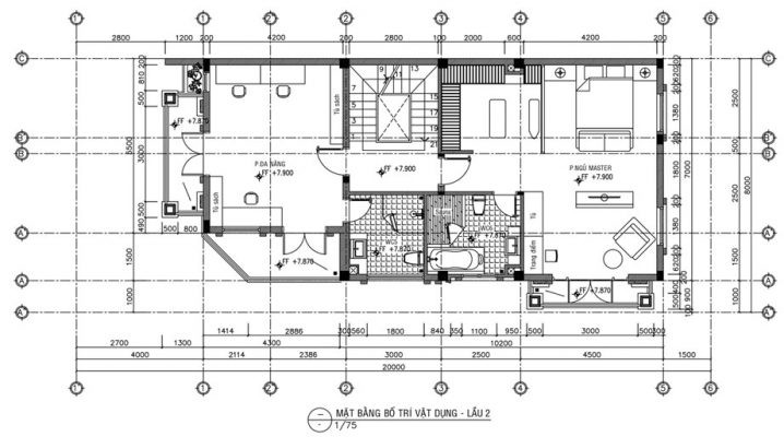 Mặt bằng tầng 3 và 4