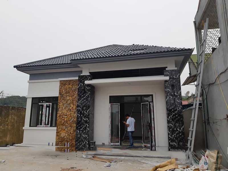 Công năng hoàn thiện của Biệt thự vườn 1 tầng mái Nhật tại Sóc Sơn Hà Nội    