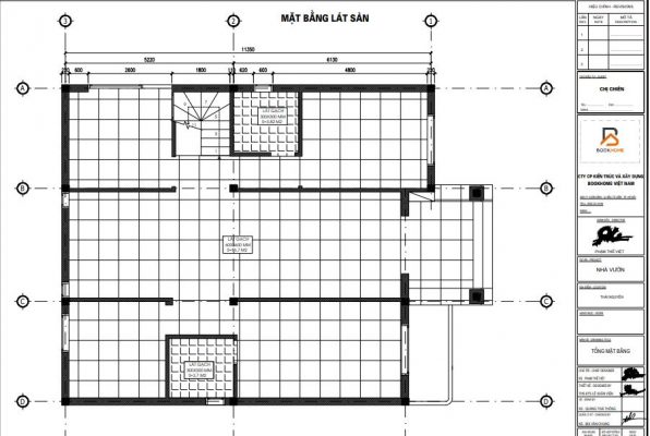 Chi tiết phần lát sàn