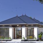 Thiết kế nhà 1 tầng mái nhật ấn tượng tại Sóc Sơn Hà Nội