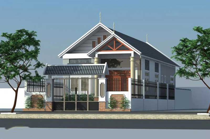 Thiết kế các mẫu nhà mái tôn hiện đại tại Sóc Sơn Hà Nội