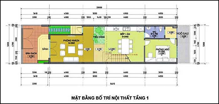 Thiết kế thi công trọn gói nhà 2 tầng 3 phòng ngủ anh Bảo tại Tam Dương