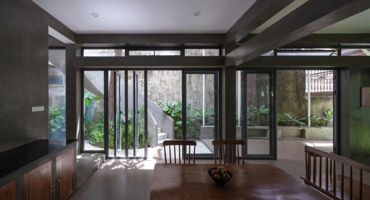 Thông tin về mẫu kiến trúc nà mái ngói có vườn trong nhà tại Hà Nội