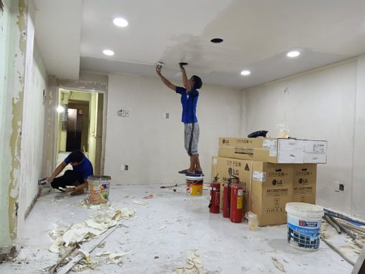 Thi công hoàn thiện chung cư xây thô tại Hà Nội