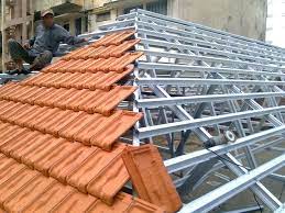 Thi công  khung vì kèo thép siêu nhẹ mái nhà tại Bắc Ninh