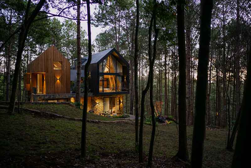 Thiết kế mẫu villa nghỉ dưỡng tại rừng thông