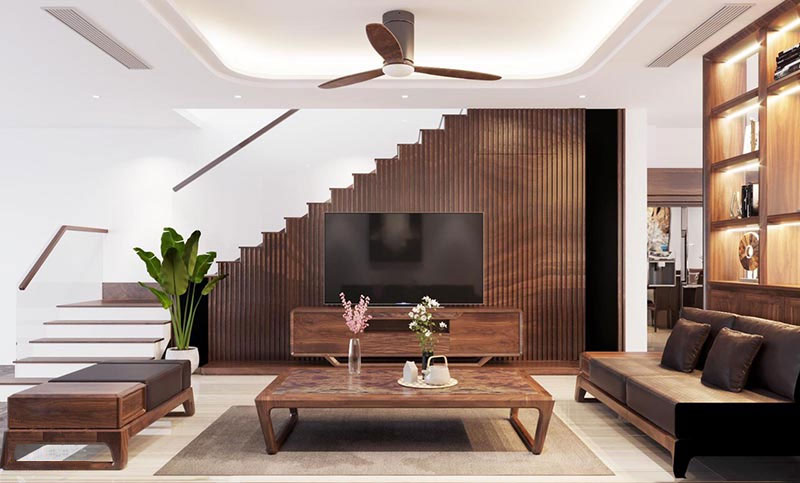Cách chọn mẫu vách tivi phòng khách phù hợp với không gian ngôi nhà
